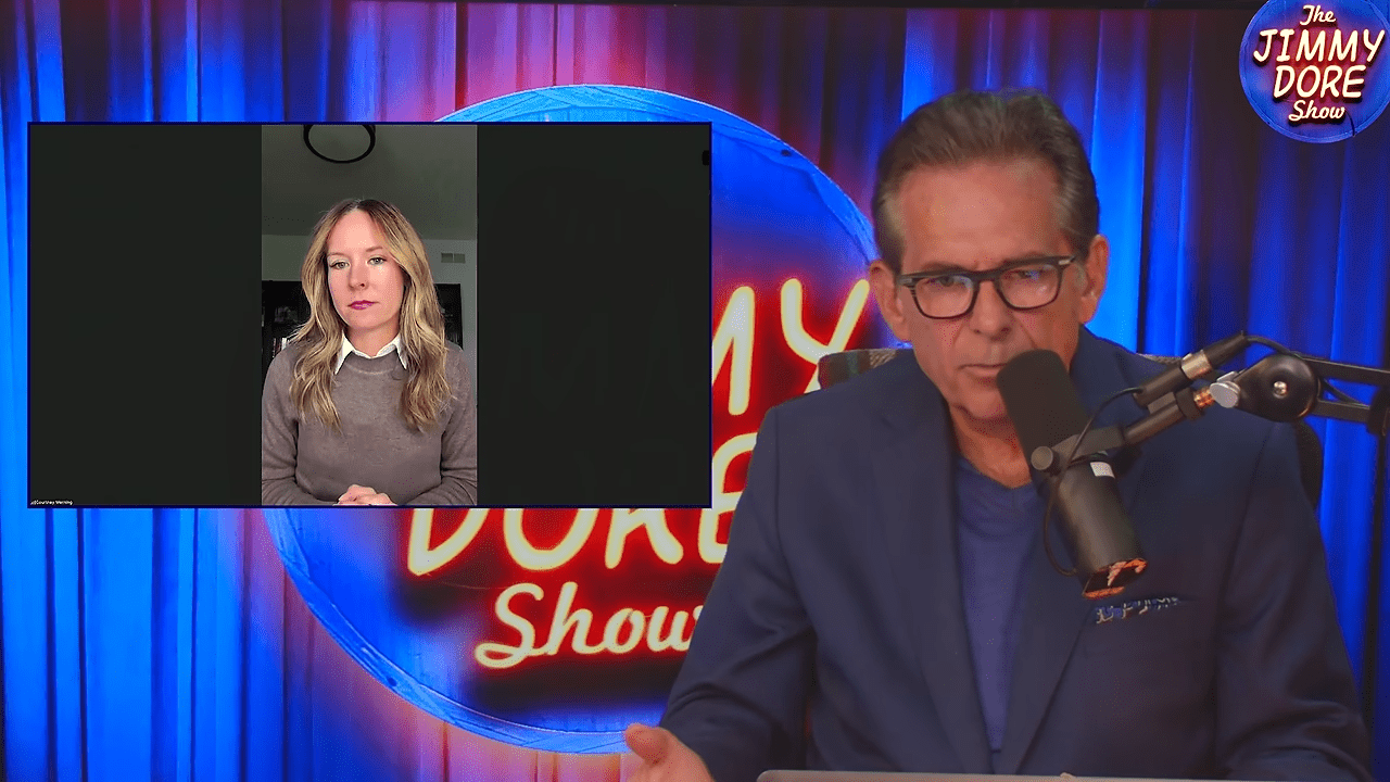 Courtney M. Werning, principal at Meyer Wilson Werning, speaking on The Jimmy Dore Show