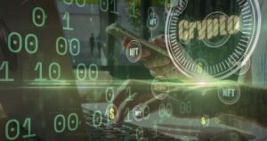 An investor is researching on his laptop to learn whether he can file a lawsuit against Crypto.com